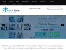 Tablet Screenshot of drsumitsinha.com
